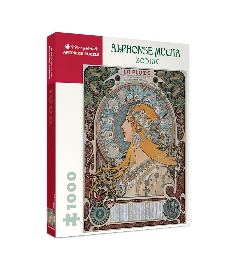 Alphonse Mucha: Zodiac - puslespil med 1000 brikker