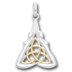 Vedhæng Gudinder med Triquetra - Treenighedssymbolet - 33mm - u/kæde