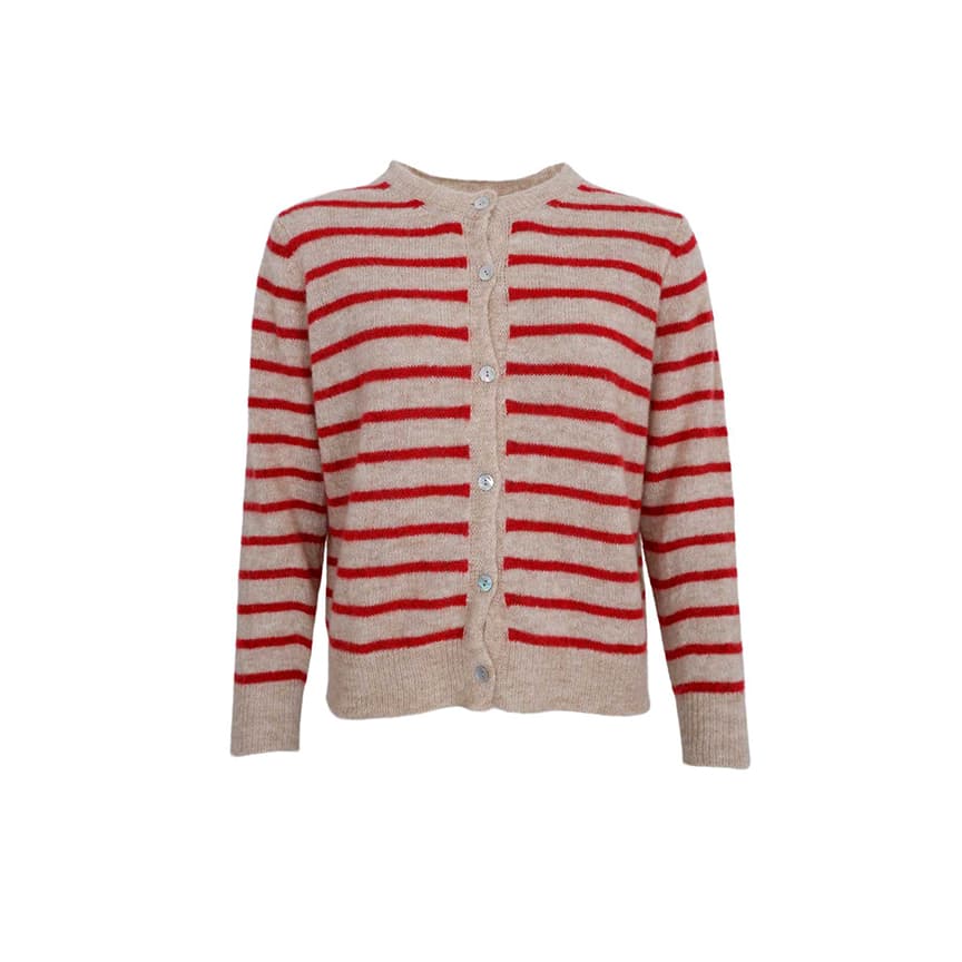 BCDELL stribet strikket cardigan - L/XL - Black Colour