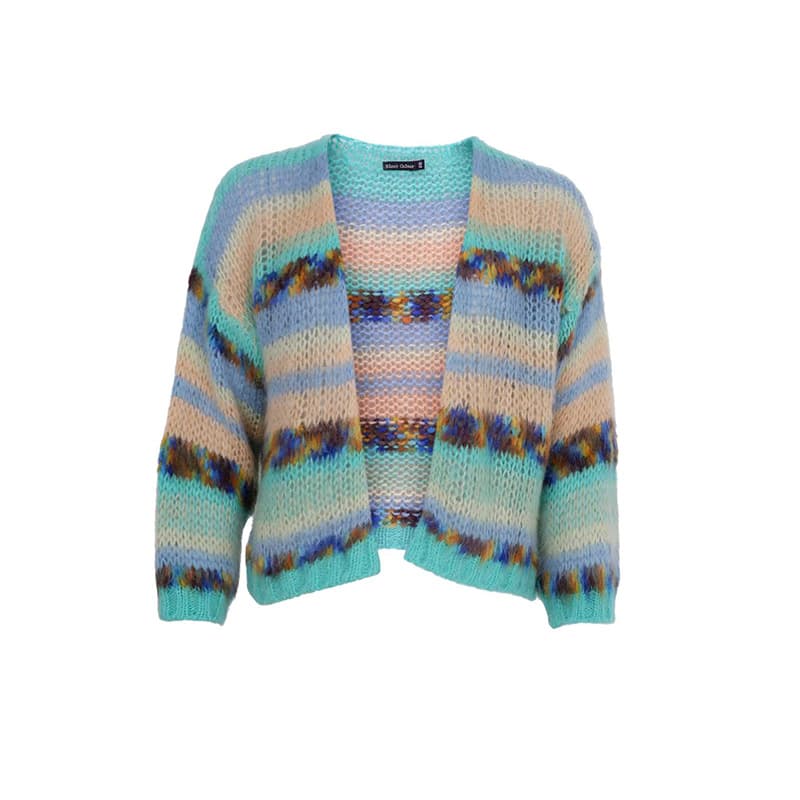 BCLAGOON multi-stribet cardigan - Onesize - Black Colour