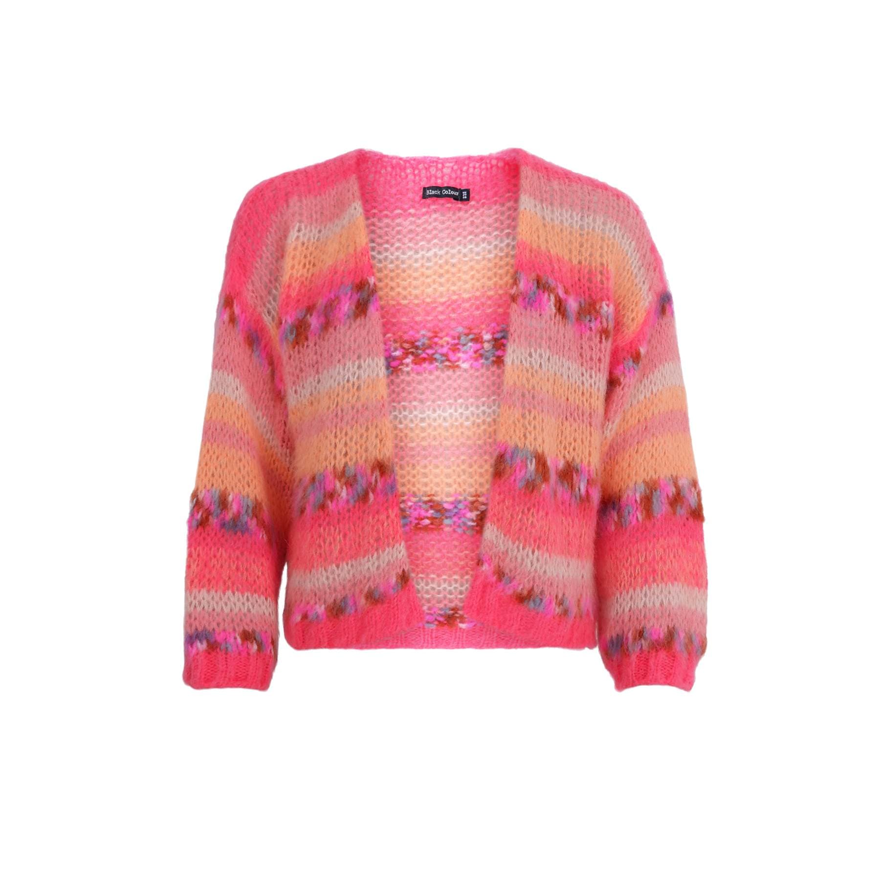 BCLAGOON multi-stribet cardigan - Onesize - Black Colour