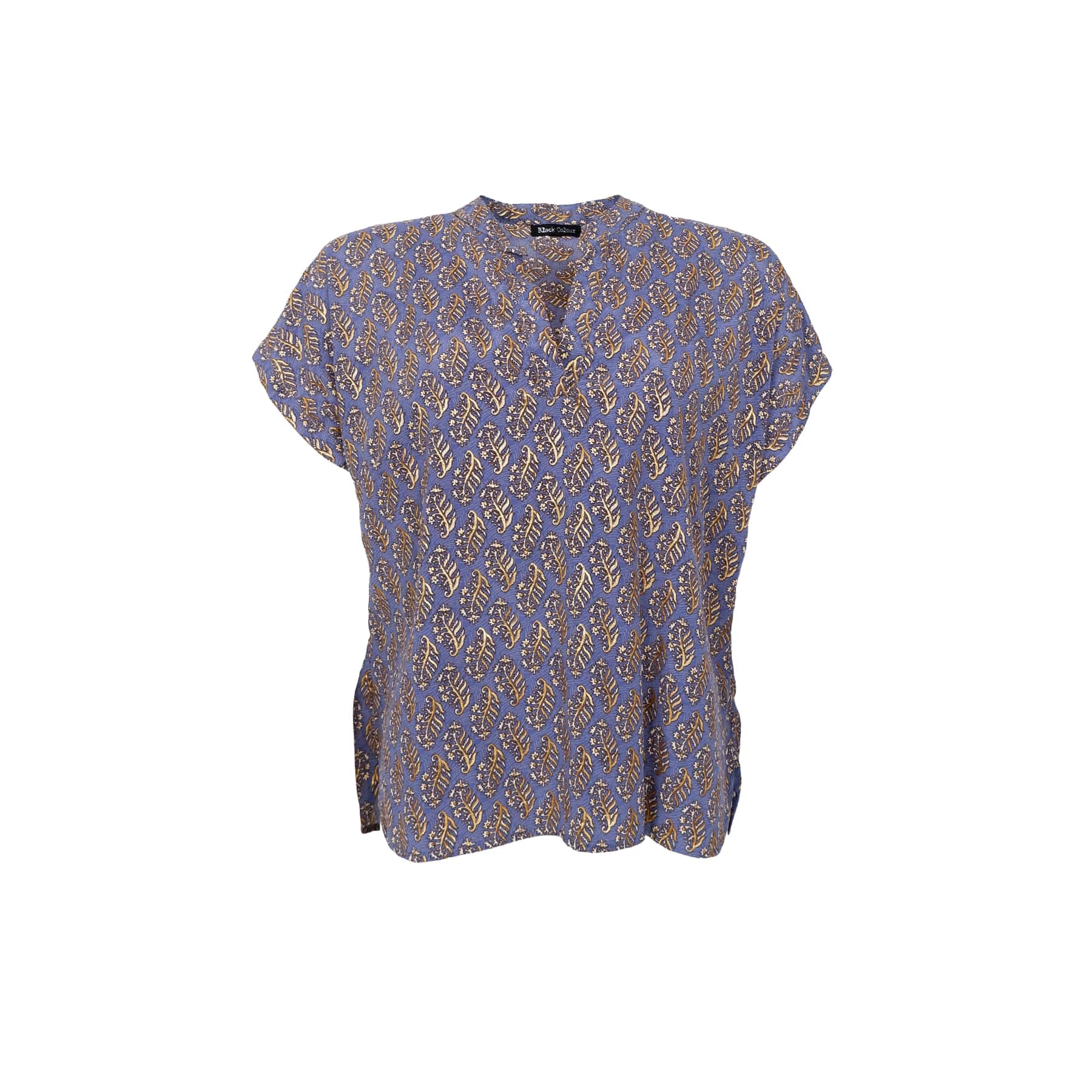 BCLUNA Andrea kortærmet bluse - S/M - Black Colour