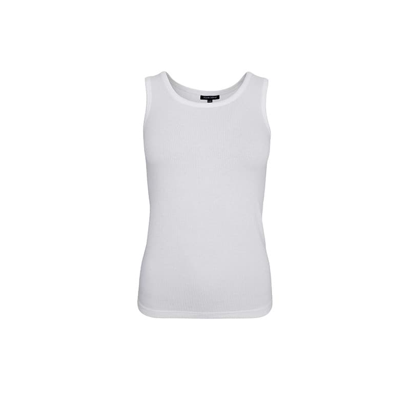 Tanktop - Hvid - S/M - Black Colour