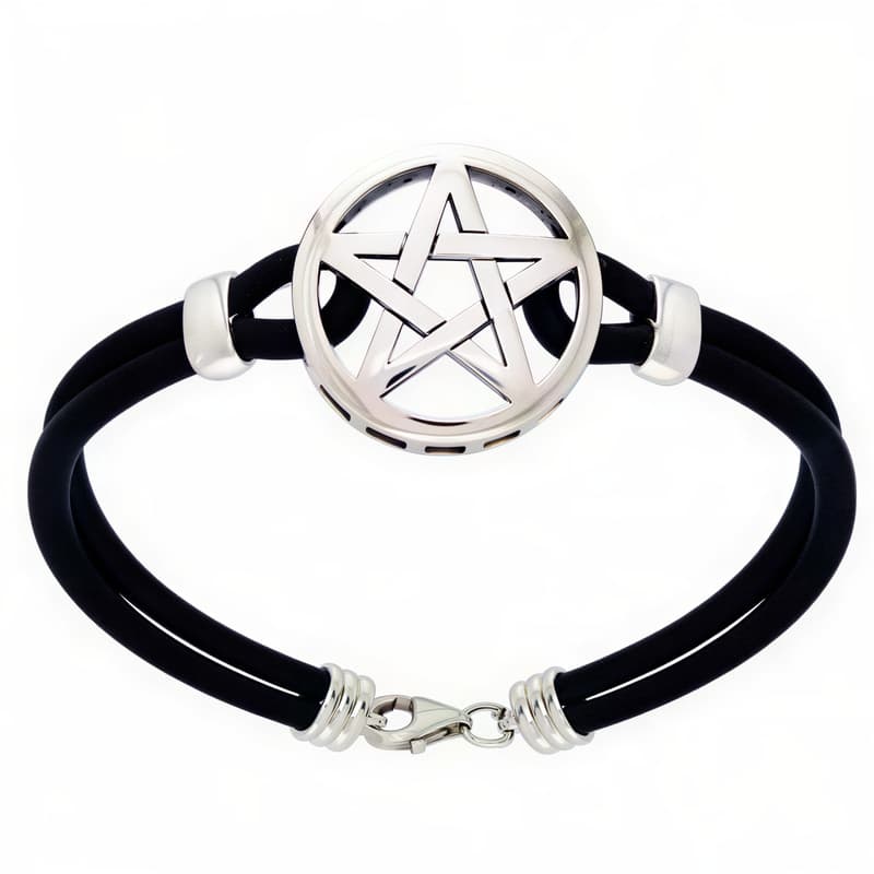 Armbånd med Pentagram -  21cm