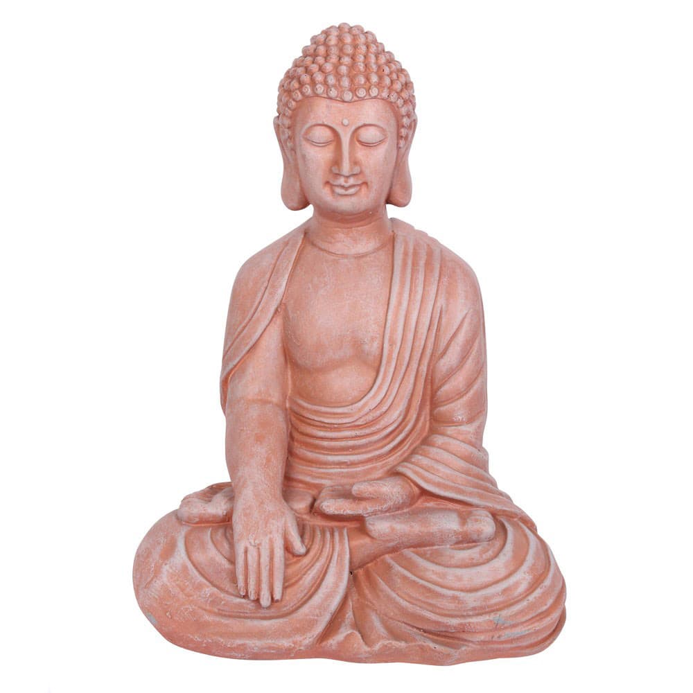 Buddha Figur - Terrakotta look - 56 cm