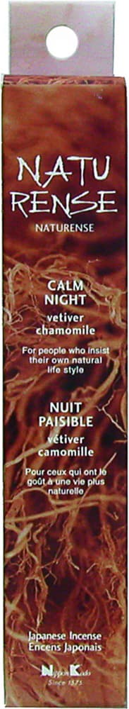 Naturense - Calm Night - Vetiver & Camomille - Japansk røgelse