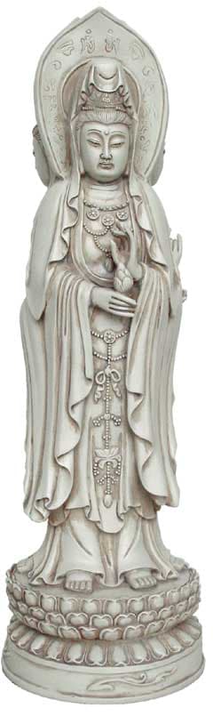 Kuan-Yin figur stående - 35.5cm
