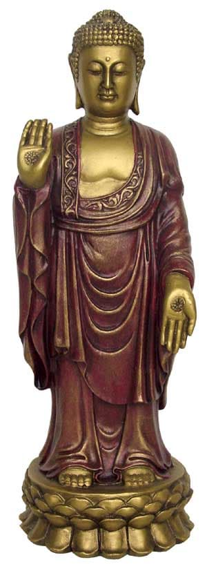 Buddha Figur Stående - 24.5 cm