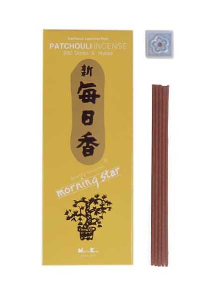 Japansk røgelse - Patchouli - Morning Star - Big Box - Røgelsespinde