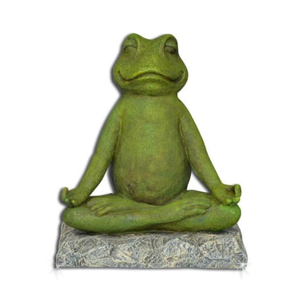 Mediterende frø Figur - 25 cm