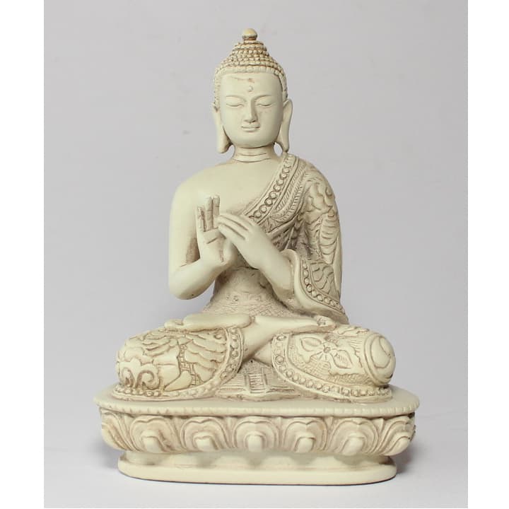 Buddha Figur - Wheel of Dharma - Dharmachakra