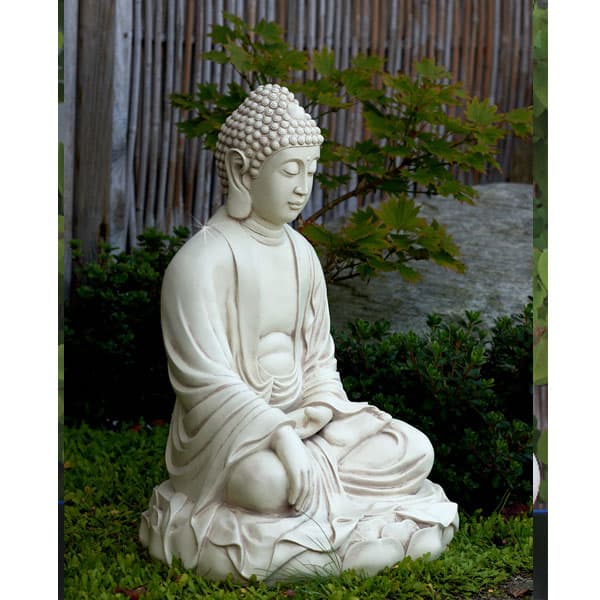 Buddha Figur på Lotus - 53 cm