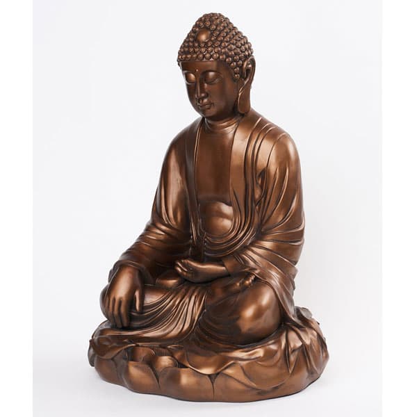 Buddha Figur på Lotus - 53 cm