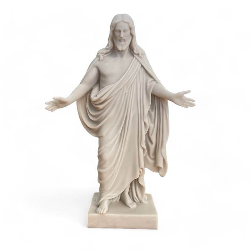 Thorvaldsens Kristus figur - 32cm - Off White