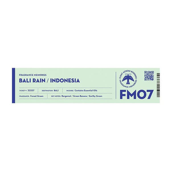 Fragrance Memories - Bali Rain - FM07 - Japansk Røgelse
