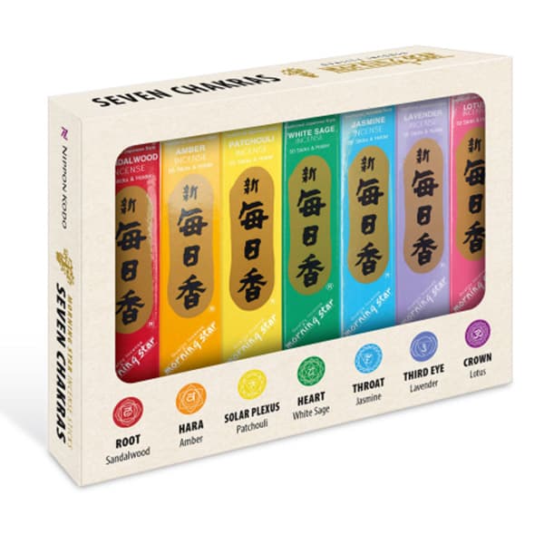 Japansk røgelse - Chakra sæt - Morning Star - Røgelsespinde