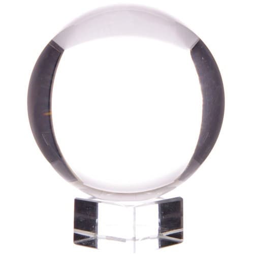Krystalkugle - 50mm - med opsats - Krystalkugler