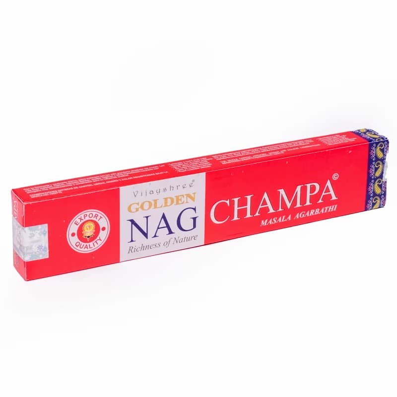 Golden Nag Champa røgelse - Røgelsespinde - 15 Gram