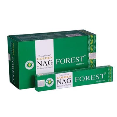Golden Nag Forest Røgelse - 15 gram - Indisk Røgelse