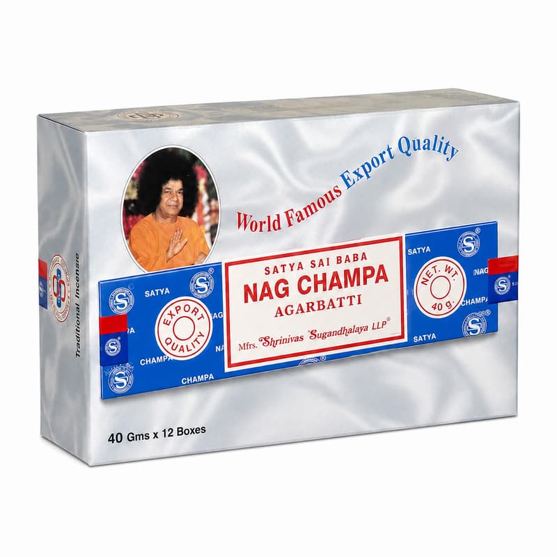 Nag Champa røgelse - 480 gram - Røgelsespinde