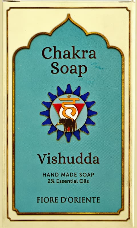 Chakra sæbe - 5 Chakra - Vishuddaishudda - Halschakraet