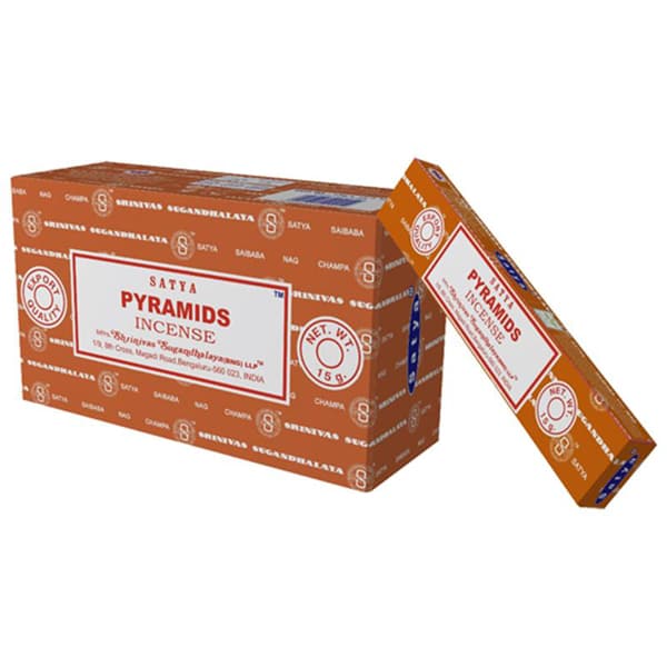 Satya Pyramids røgelse - 15 gram - Røgelsespinde