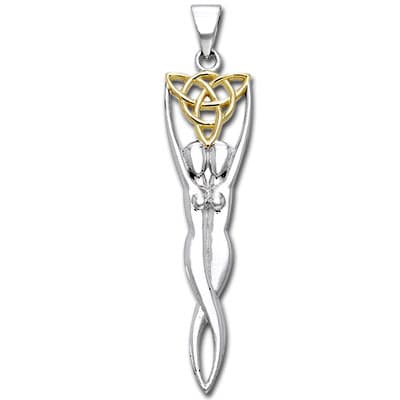 Vedhæng Gudinder med Triquetra - Treenighedssymbolet - 53mm - u/kæde