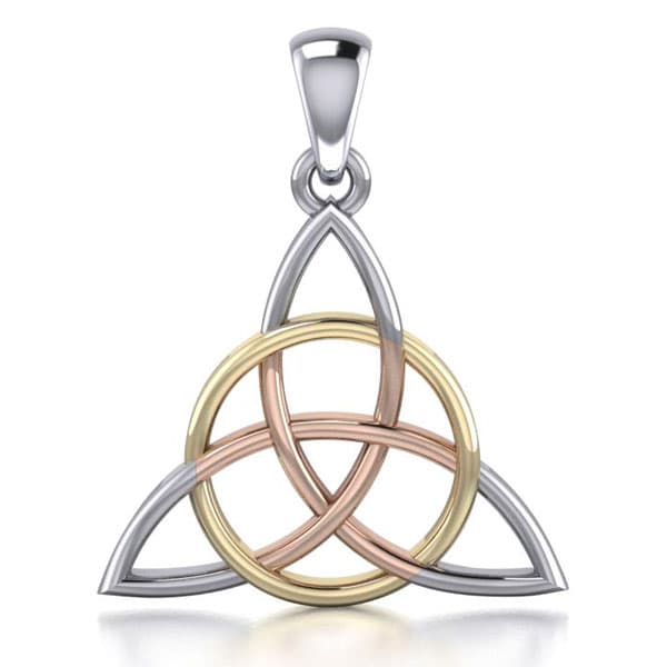 Vedhæng med Triquetra - Treenighedssymbolet - 36mm - u/kæde