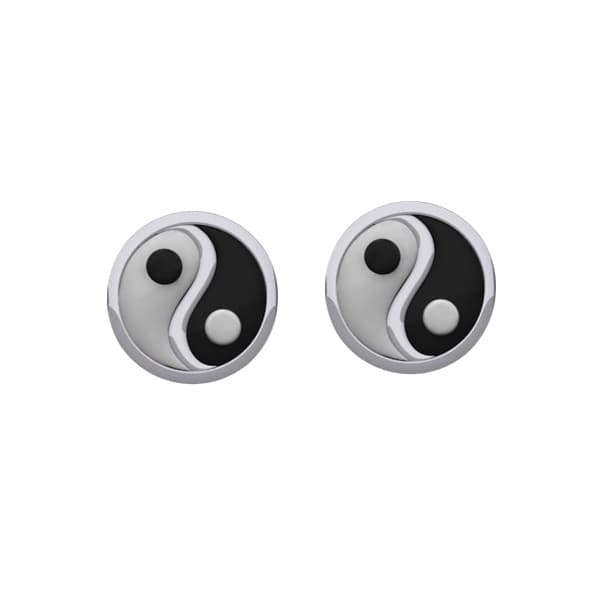Yin Yang Ørestikker - Ø8,5mm - pr par