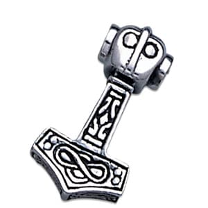 Vedhæng Thors Hammer - 23mm - u/kæde