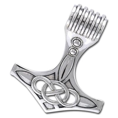 Vedhæng Thors Hammer - 42mm - u/kæde