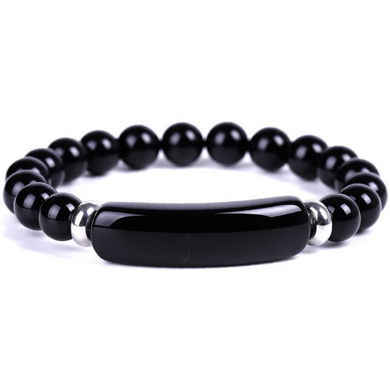 Armbånd med Sort Agat