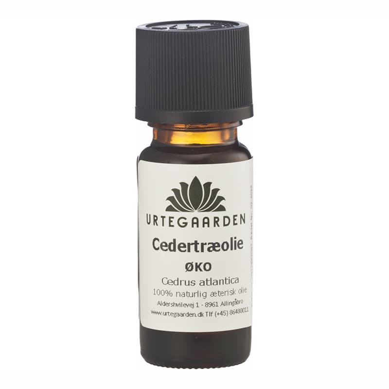 Æterisk olie - Cedertræolie - Urtegaarden - 10ml - Æteriske olier - Økologisk