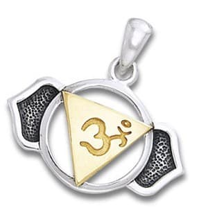 Chakra vedhæng 6 Chakra - Ajna - Pinealchakraet - 23mm - u/kæde