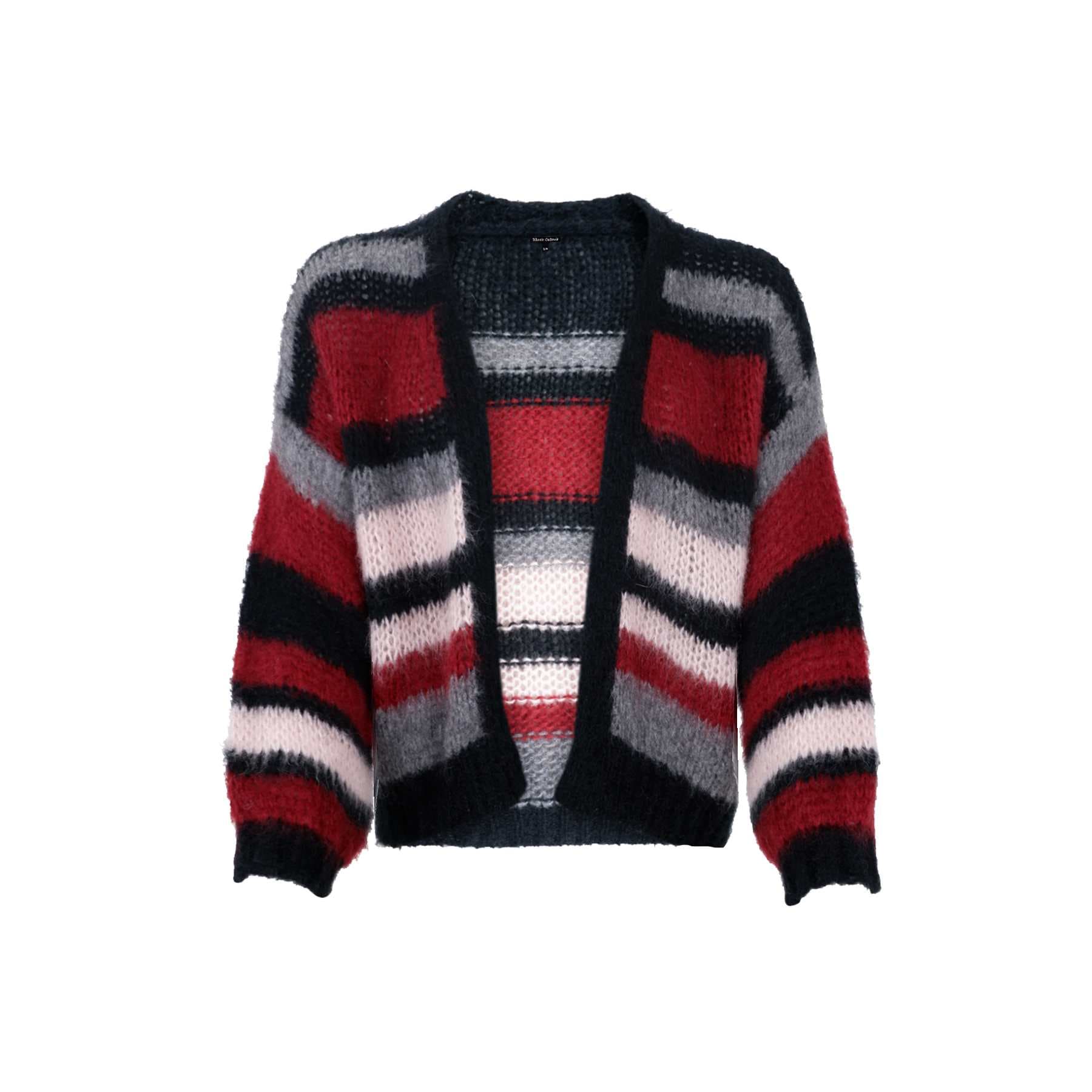 BCLINA stribet cardigan - Onesize - Black Colour