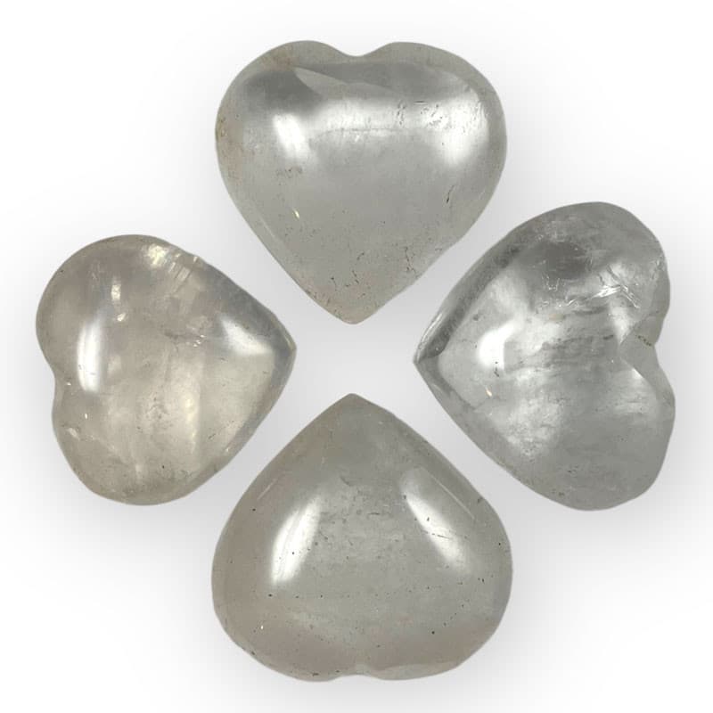 Bjergkrystal - Hjerte - ca 4 cm