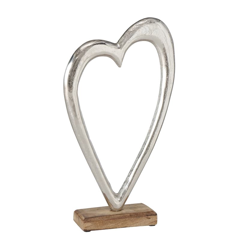 Hjerte på træfod - 42cm