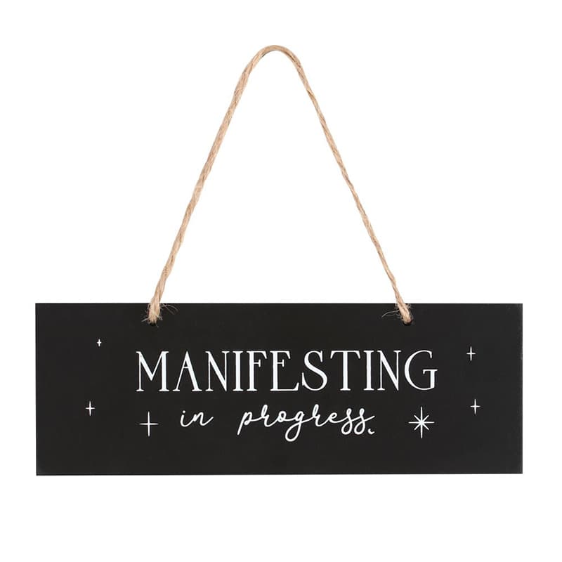 Manifesterings hængeskilt - Manifesting in progress