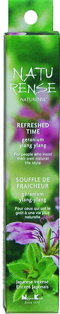 Naturense - Refreshed time - Geranium & Ylang Ylang - Japansk røgelse