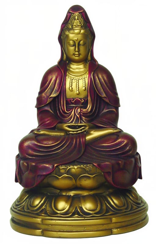 Kuan-Yin figur i meditationsstilling - 11 cm