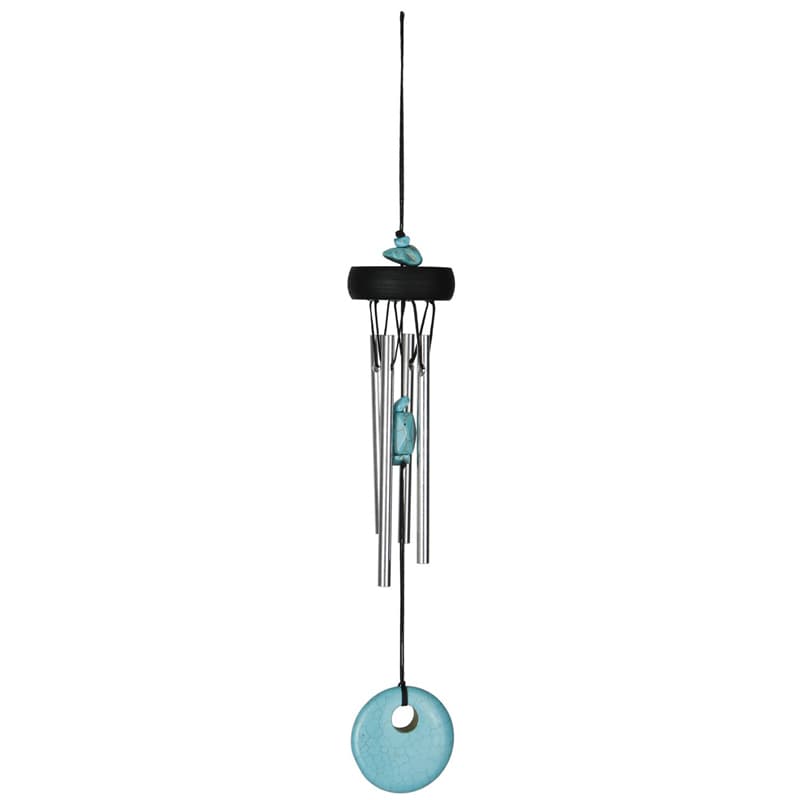 Vindklokke med Turkis - 30cm - Vindspil