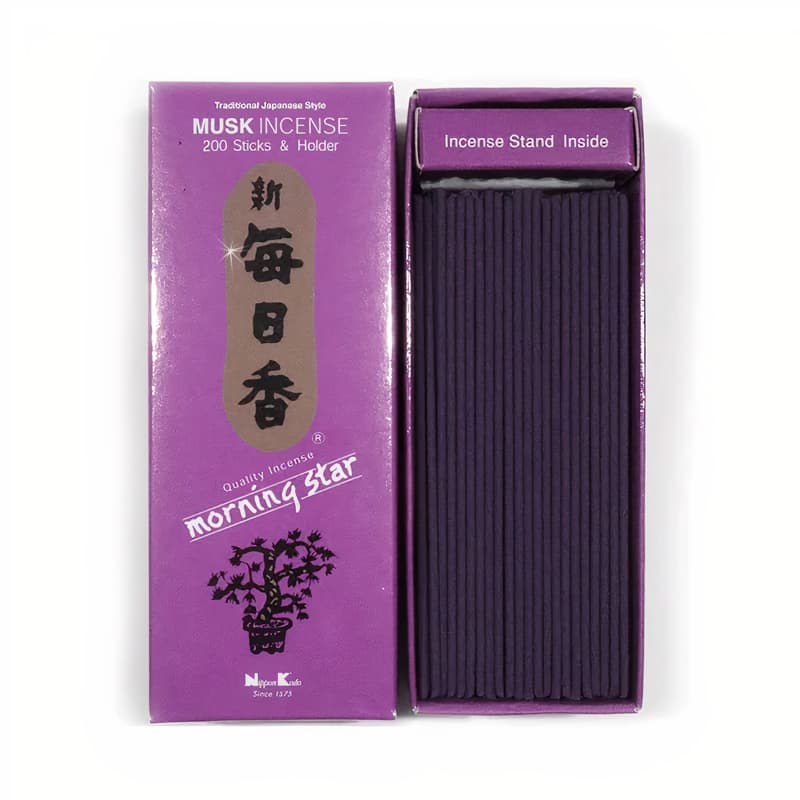 Japansk røgelse - Musk - Morning Star - Big Box - Røgelsespinde