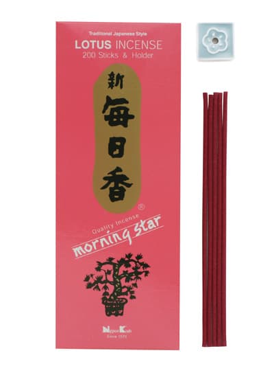 Japansk røgelse - Lotus - Morning Star - Big Box - Røgelsespinde