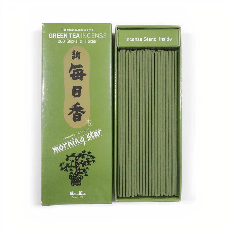Japansk røgelse - Green Tee - Morning Star - Big Box - Røgelsespinde