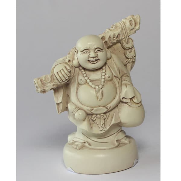 Happy Buddha Figur - 9,5 cm - lille