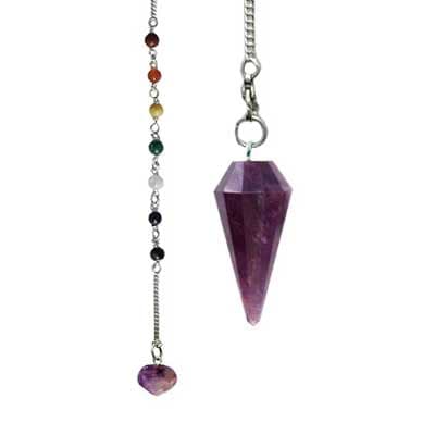 Chakra pendul med Ametyst