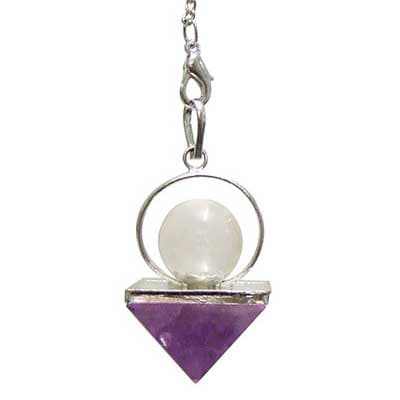Pendul med Ametyst Pyramide