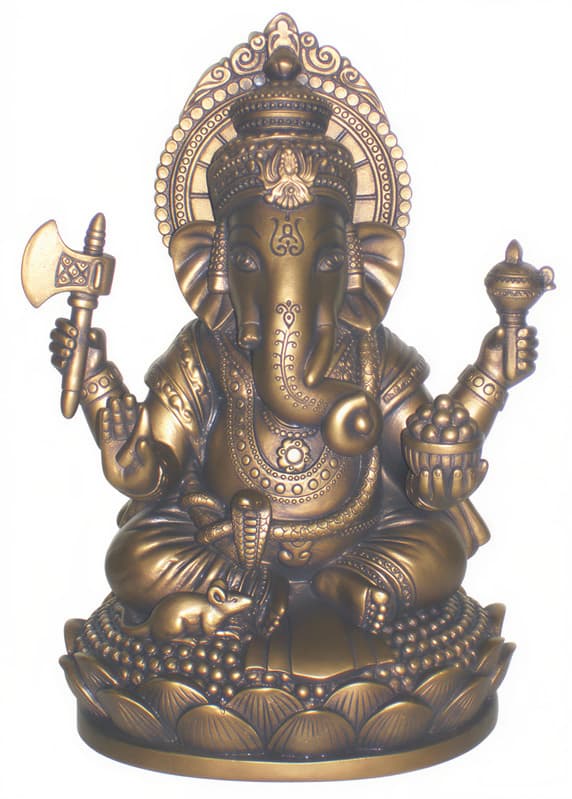Ganesh figur siddende - 17 cm