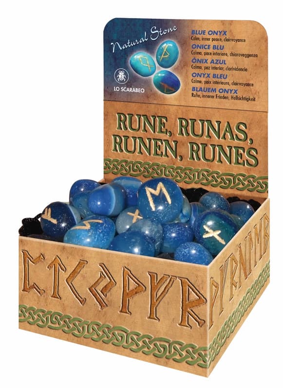 Runesæt - Blå kvarts