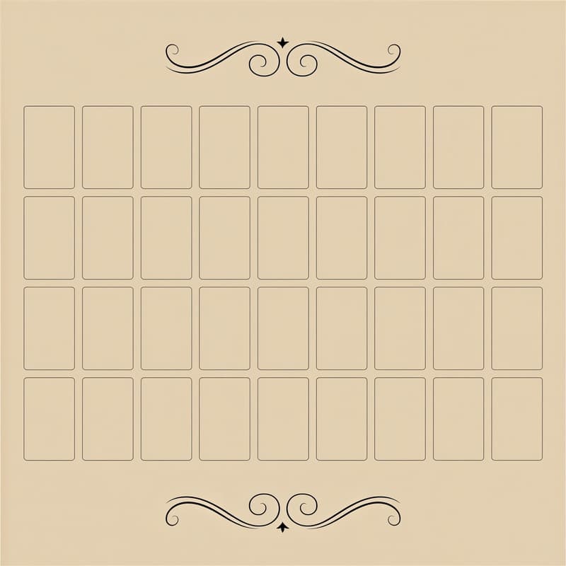 Lenormand Grand Tableau dug - 60 x 60 cm